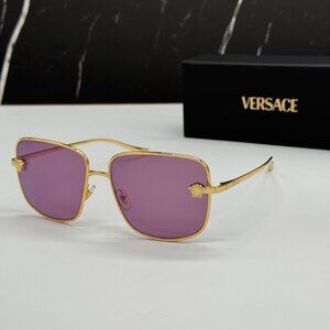 NEW VERSACE VE2282 1002/AK WOMEN SUNGLASSES GOLD/PINK VE2282 1002AK EYEWEAR